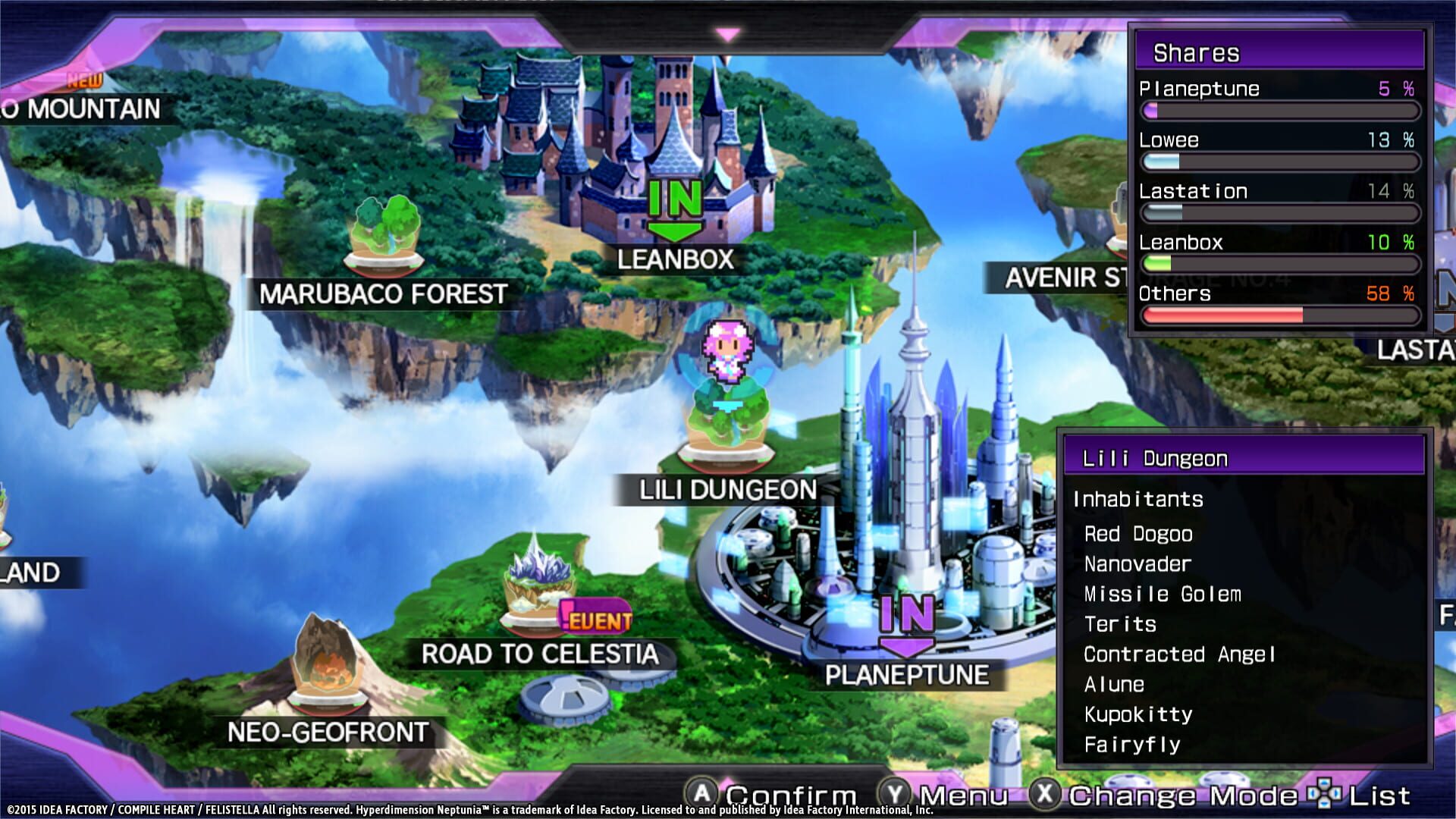 Screenshot for Hyperdimension Neptunia Re;Birth1: Lily-ad Dungeon