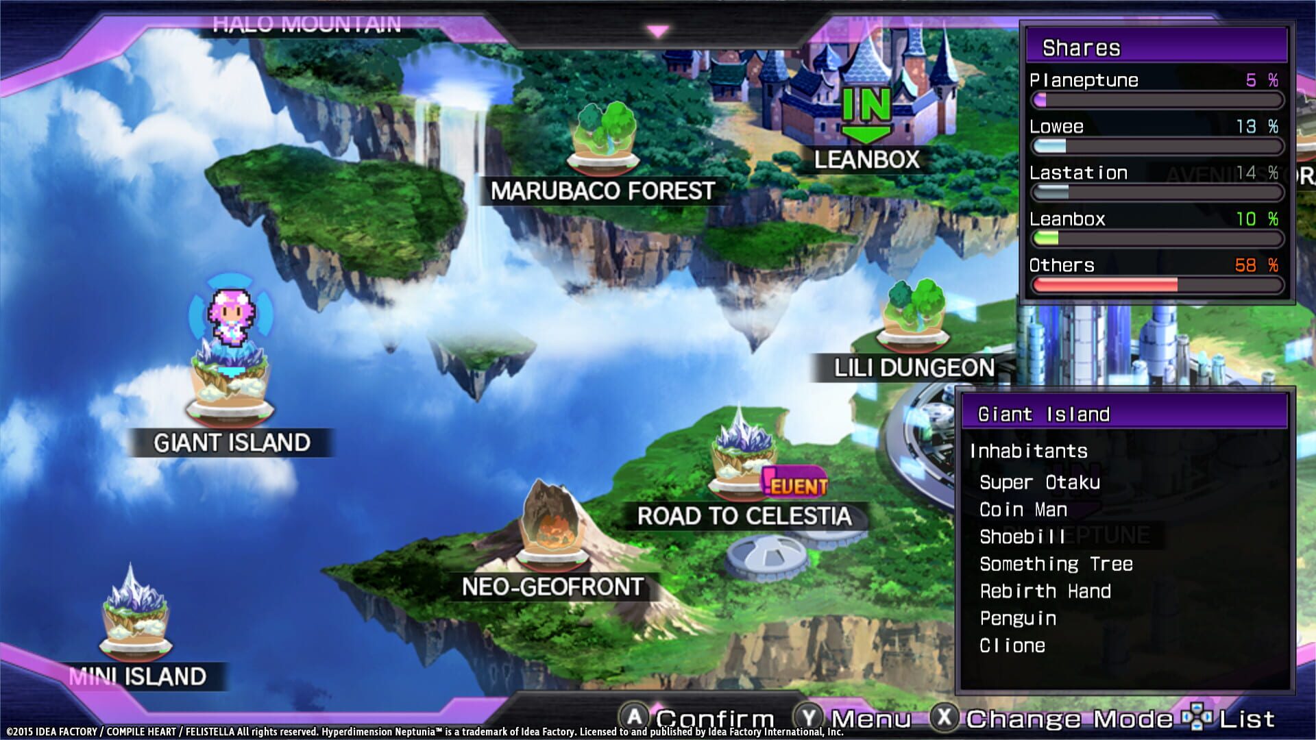 Screenshot for Hyperdimension Neptunia Re;Birth1: Giant Island Dungeon