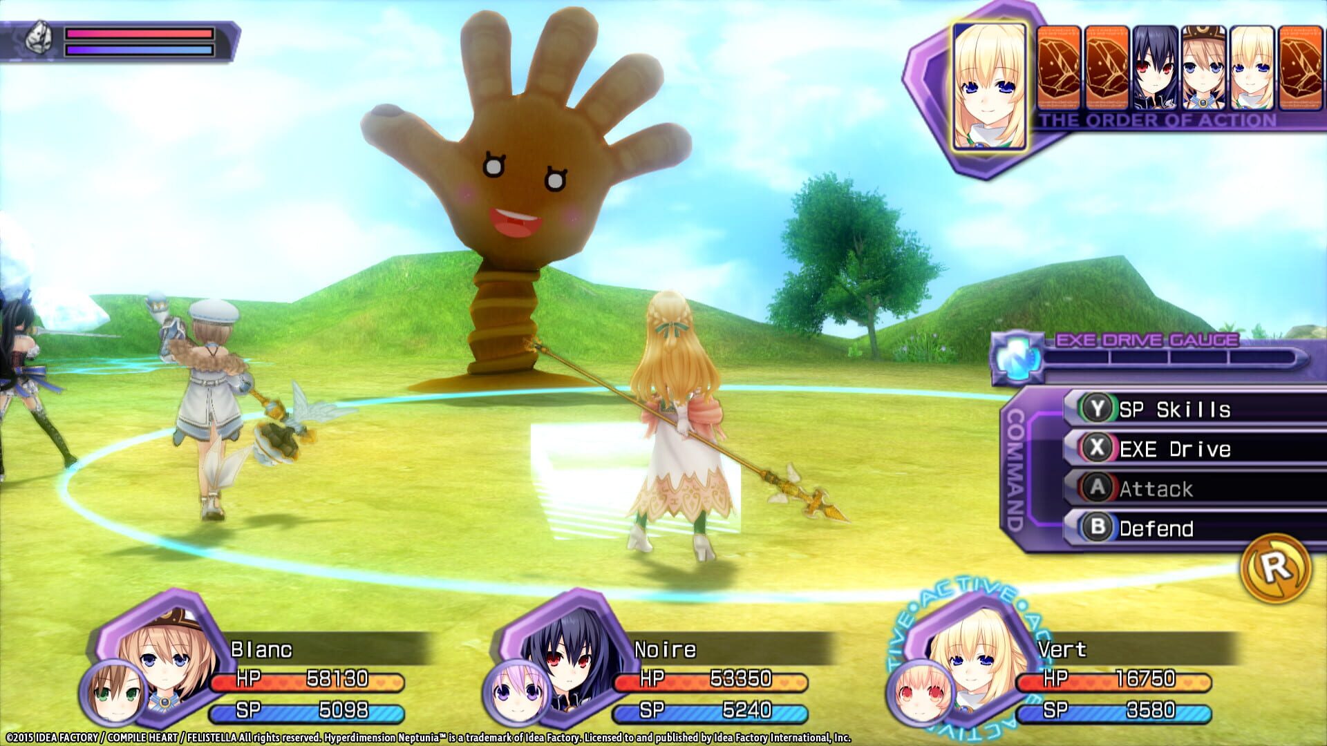 Screenshot for Hyperdimension Neptunia Re;Birth1: Giant Island Dungeon