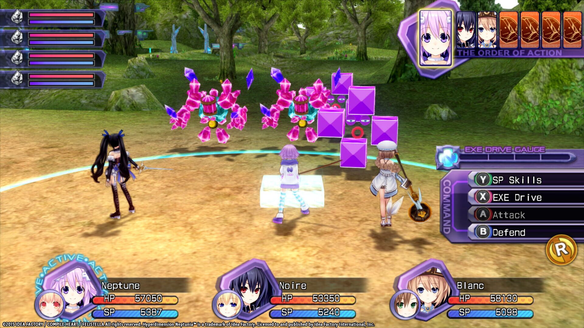 Screenshot for Hyperdimension Neptunia Re;Birth1: Lily-ad Dungeon