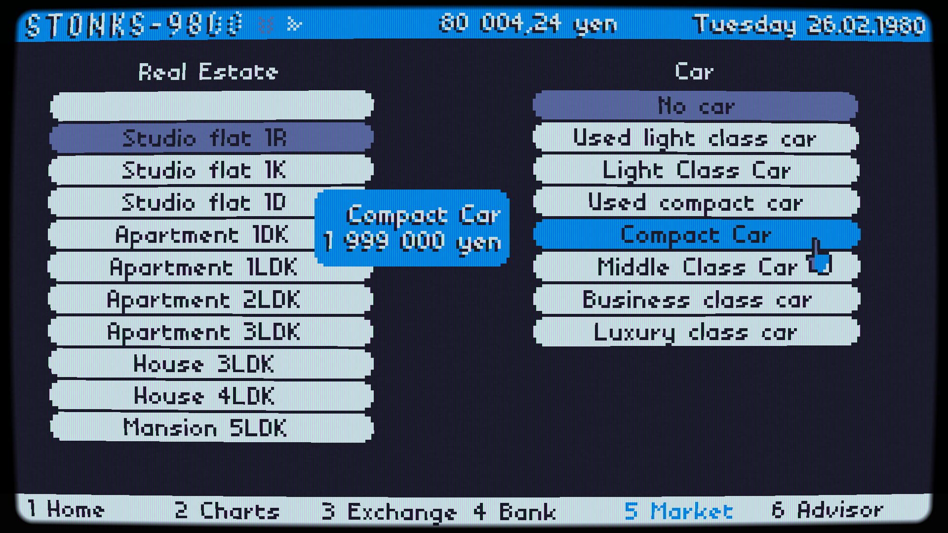 Screenshot for Stonks-9800: Stock Market Simulator