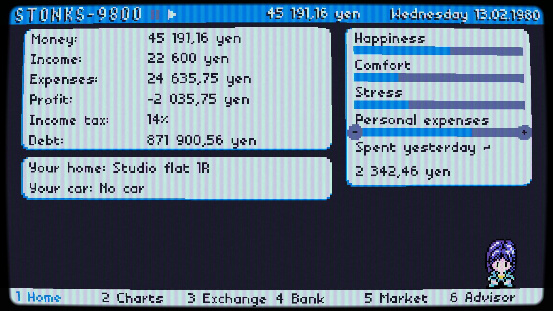 Screenshot for Stonks-9800: Stock Market Simulator
