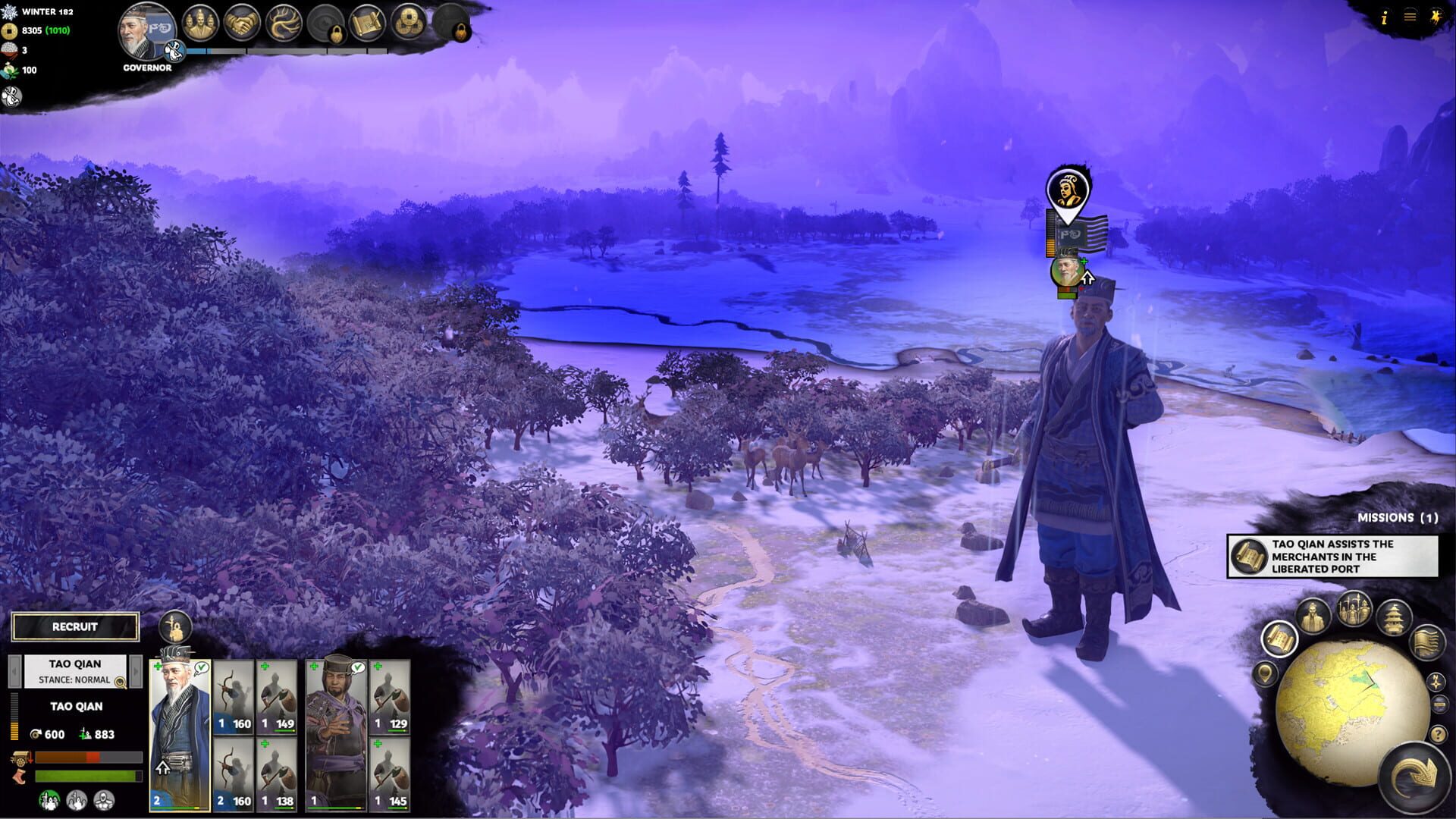 Screenshot for Total War: Three Kingdoms - Tao Qian