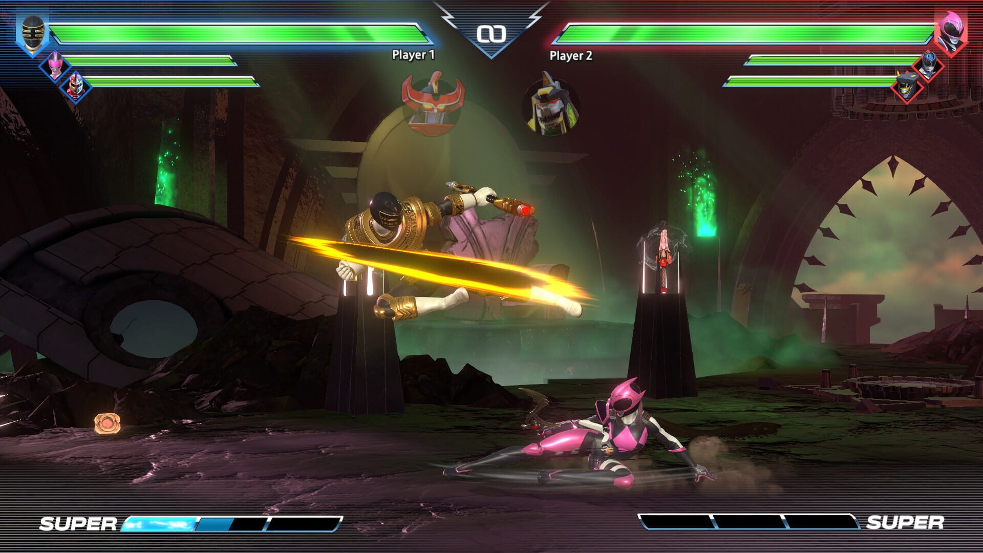 Screenshot for Power Rangers: Battle for the Grid - Trey of Triforia: Gold Zeo Ranger