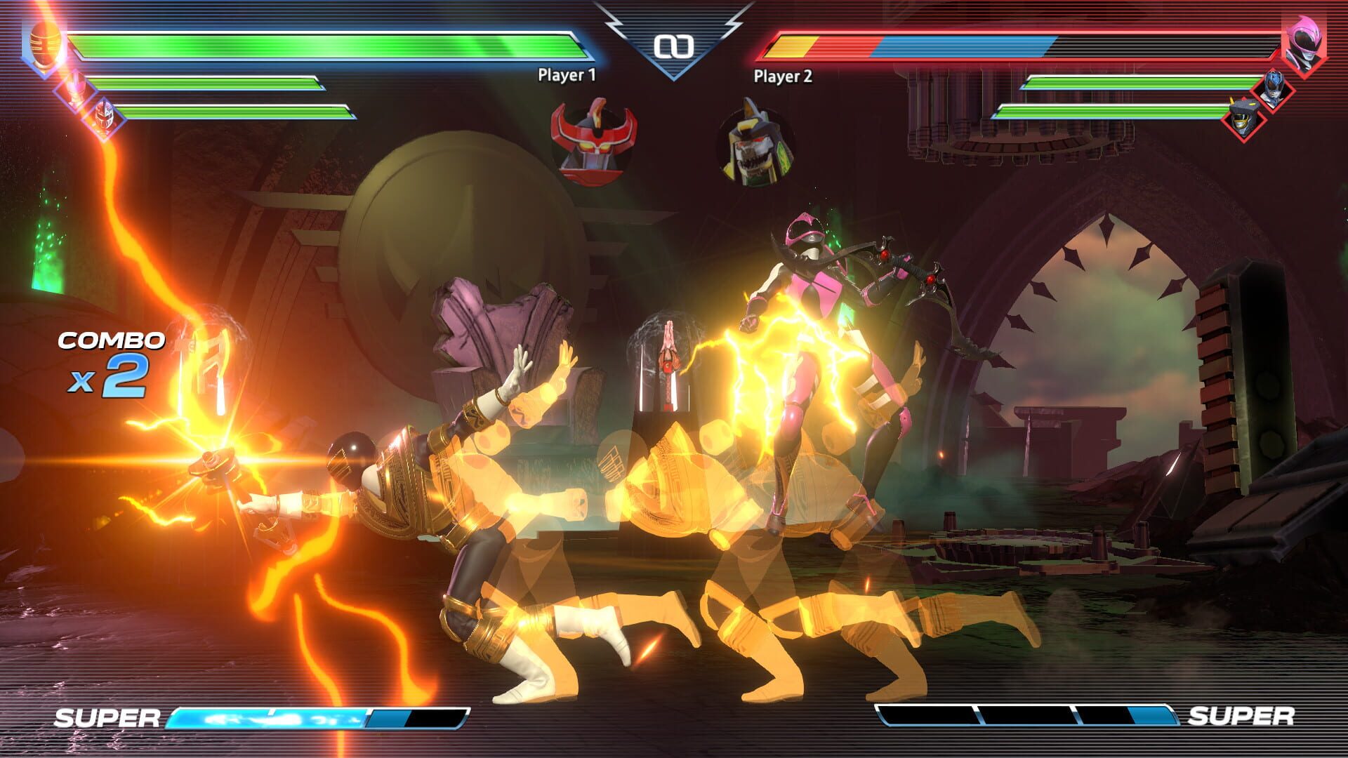 Screenshot for Power Rangers: Battle for the Grid - Trey of Triforia: Gold Zeo Ranger