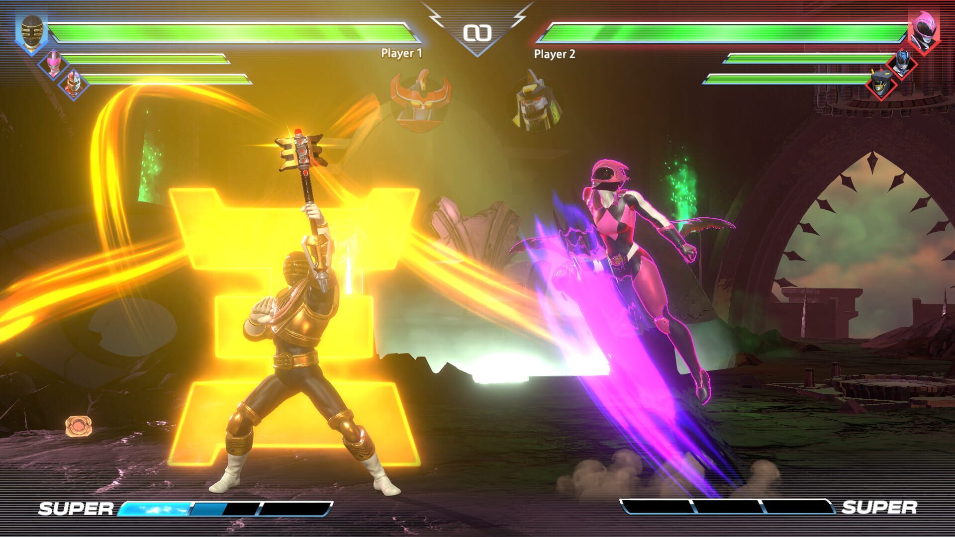 Screenshot for Power Rangers: Battle for the Grid - Trey of Triforia: Gold Zeo Ranger