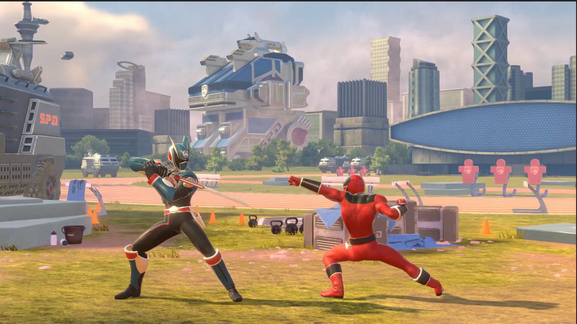 Screenshot for Power Rangers: Battle for the Grid - Eric Myers Time Force Quantum Ranger