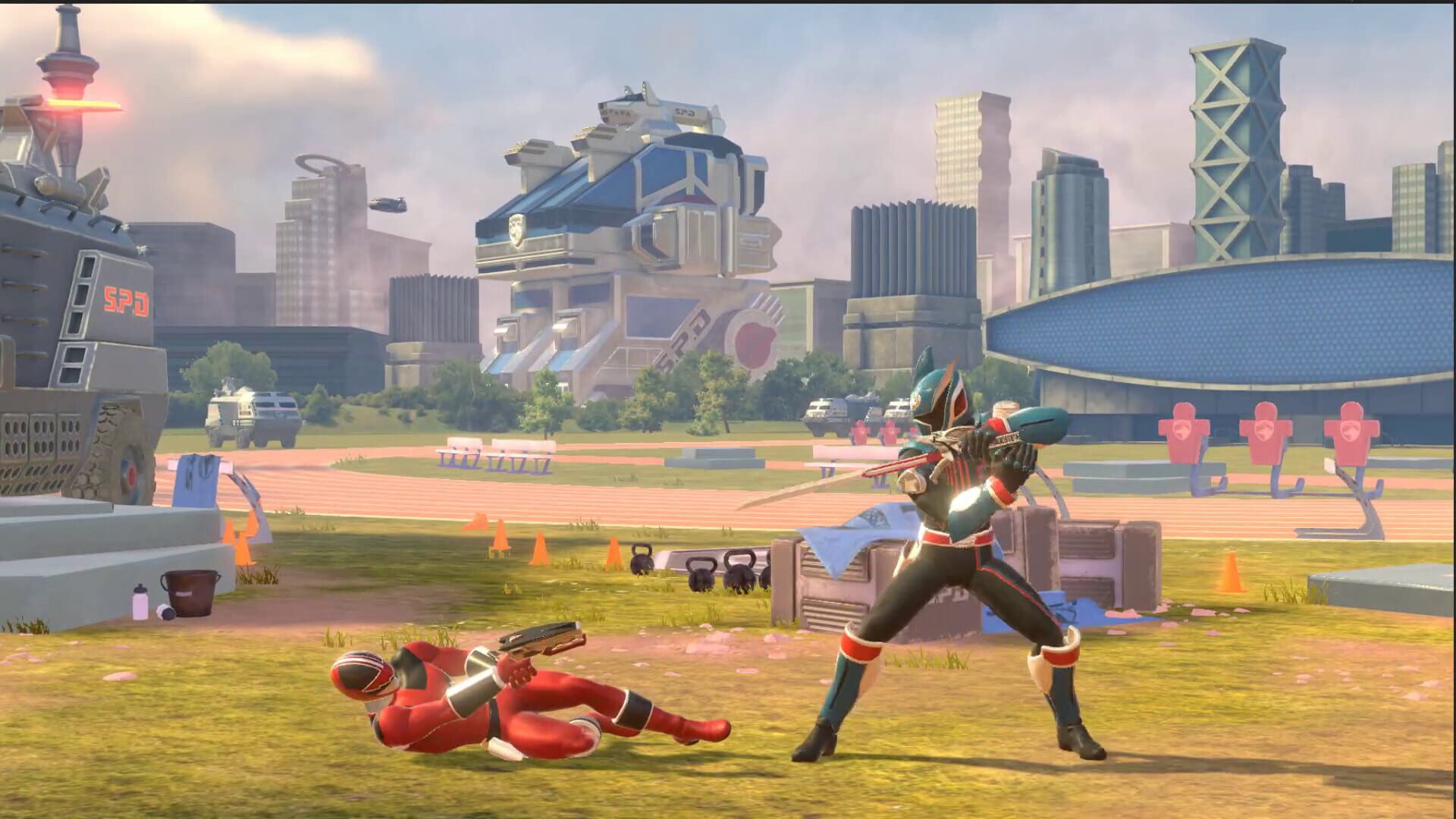 Screenshot for Power Rangers: Battle for the Grid - Eric Myers Time Force Quantum Ranger