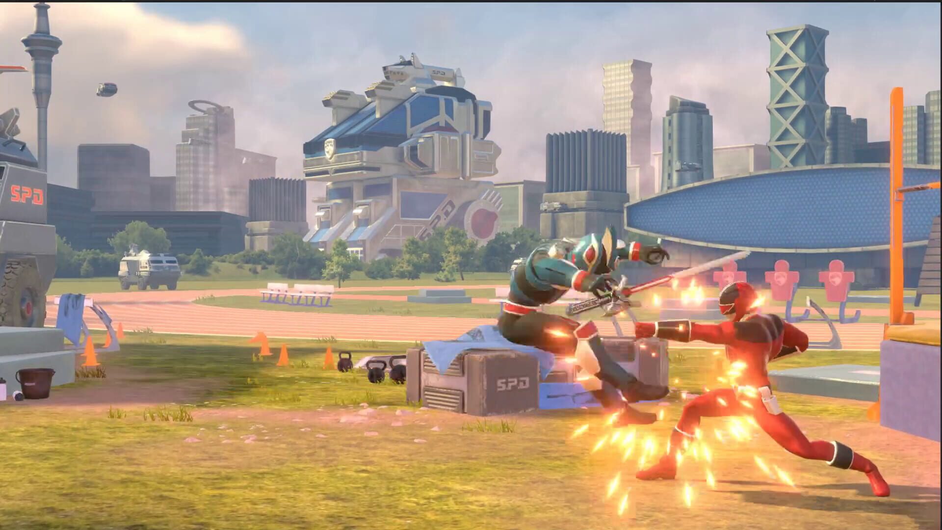Screenshot for Power Rangers: Battle for the Grid - Eric Myers Time Force Quantum Ranger