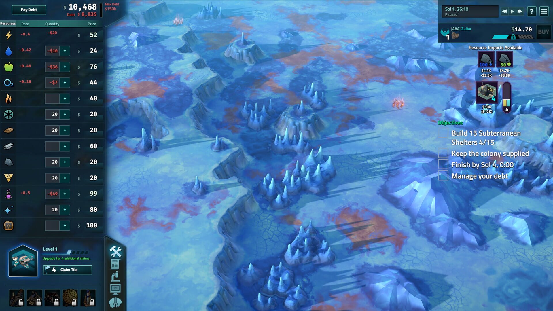 Screenshot for Offworld Trading Company: The Europa Wager Expansion
