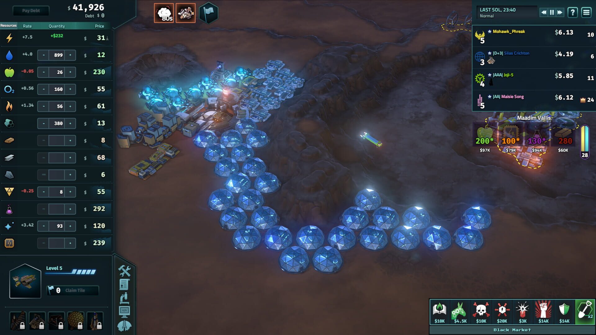 Screenshot for Offworld Trading Company: Market Corrections