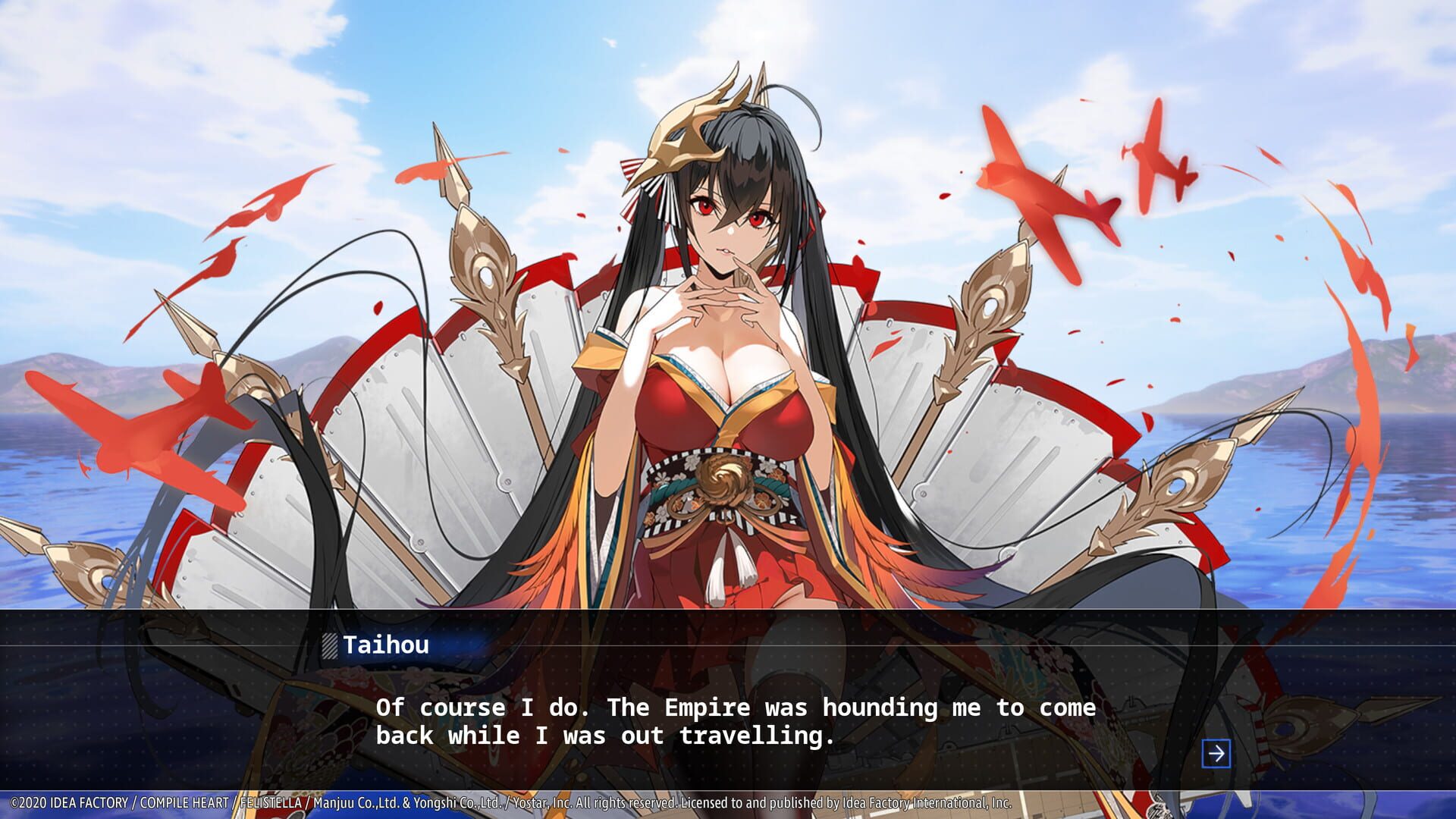 Screenshot for Azur Lane: Crosswave - Taihou