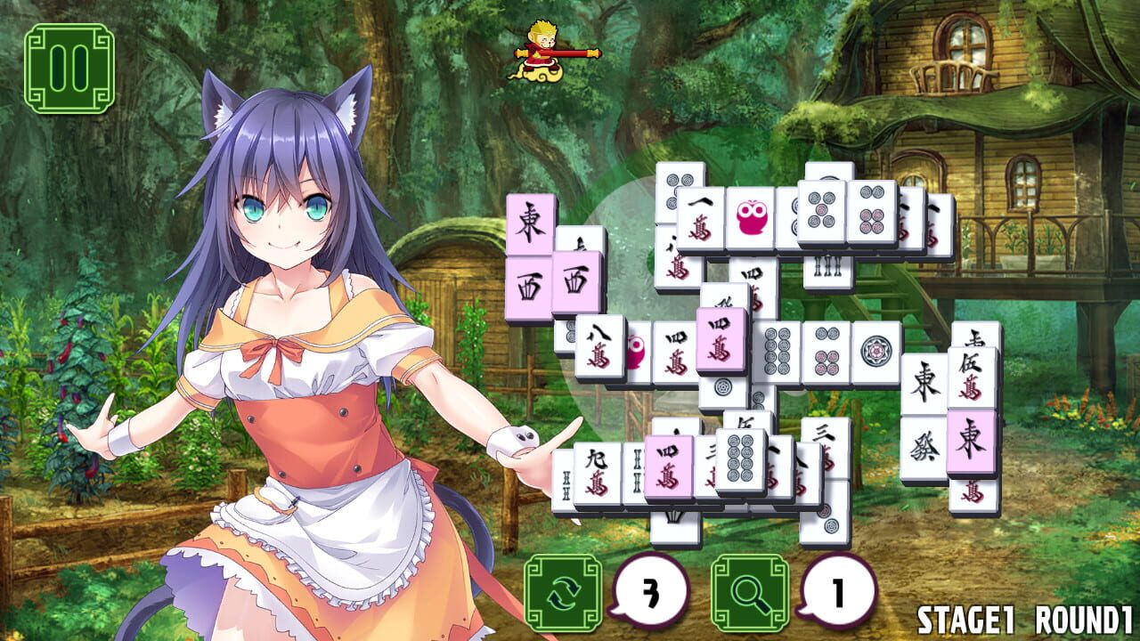 Screenshot for Pretty Girls Mahjong Solitaire: Green