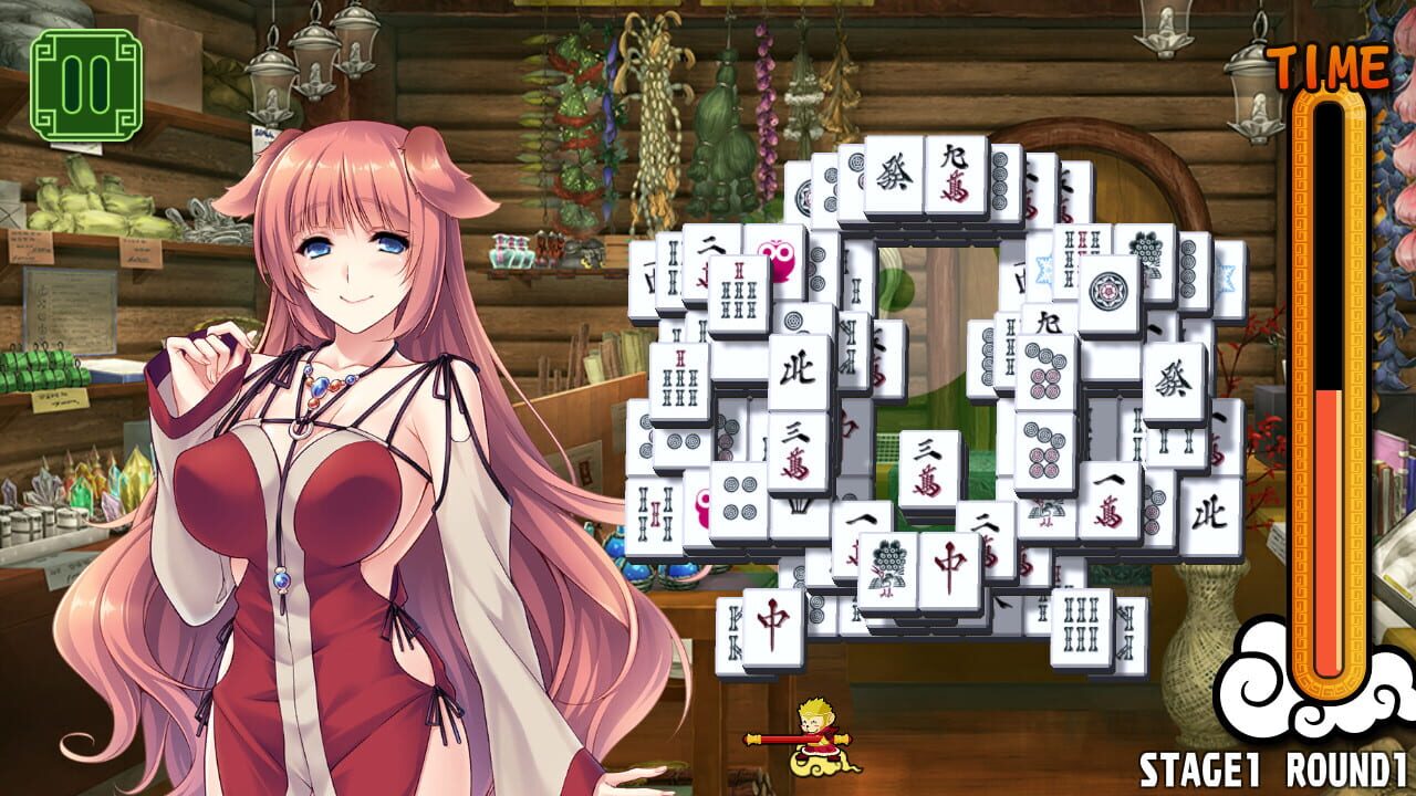 Screenshot for Pretty Girls Mahjong Solitaire: Green