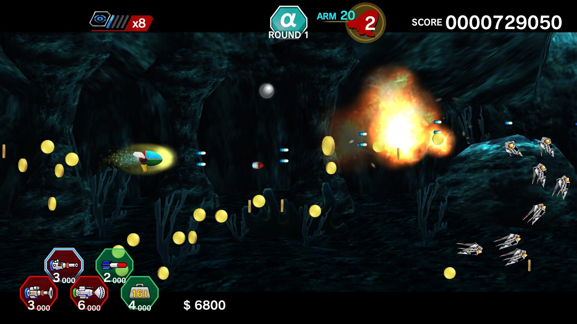 Screenshot for Dariusburst: Chronicle Saviours - Fantasy Zone