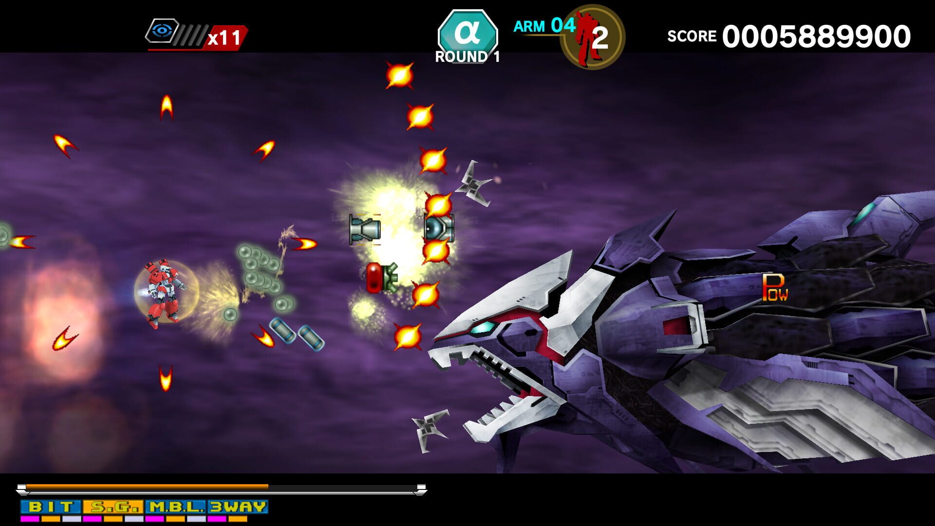 Screenshot for Dariusburst: Chronicle Saviours - Side Arms Hyper Dyne