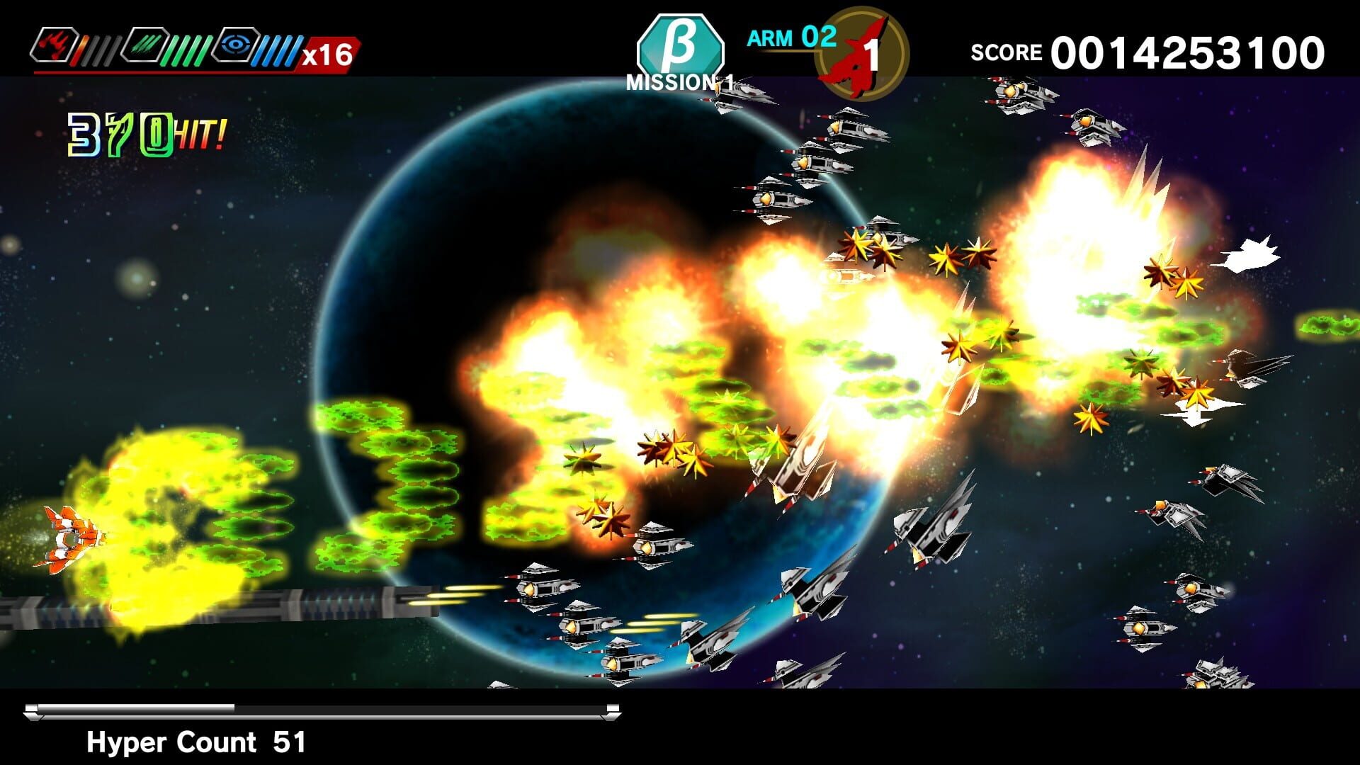 Screenshot for Dariusburst: Chronicle Saviours - DoDonPachi Resurrection