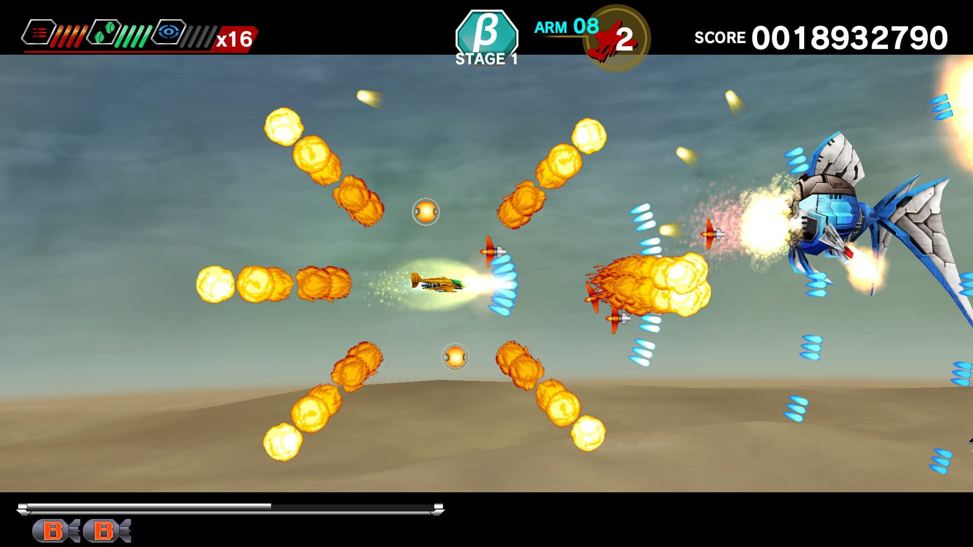 Screenshot for Dariusburst: Chronicle Saviours - Varth: Operation Thunderstorm