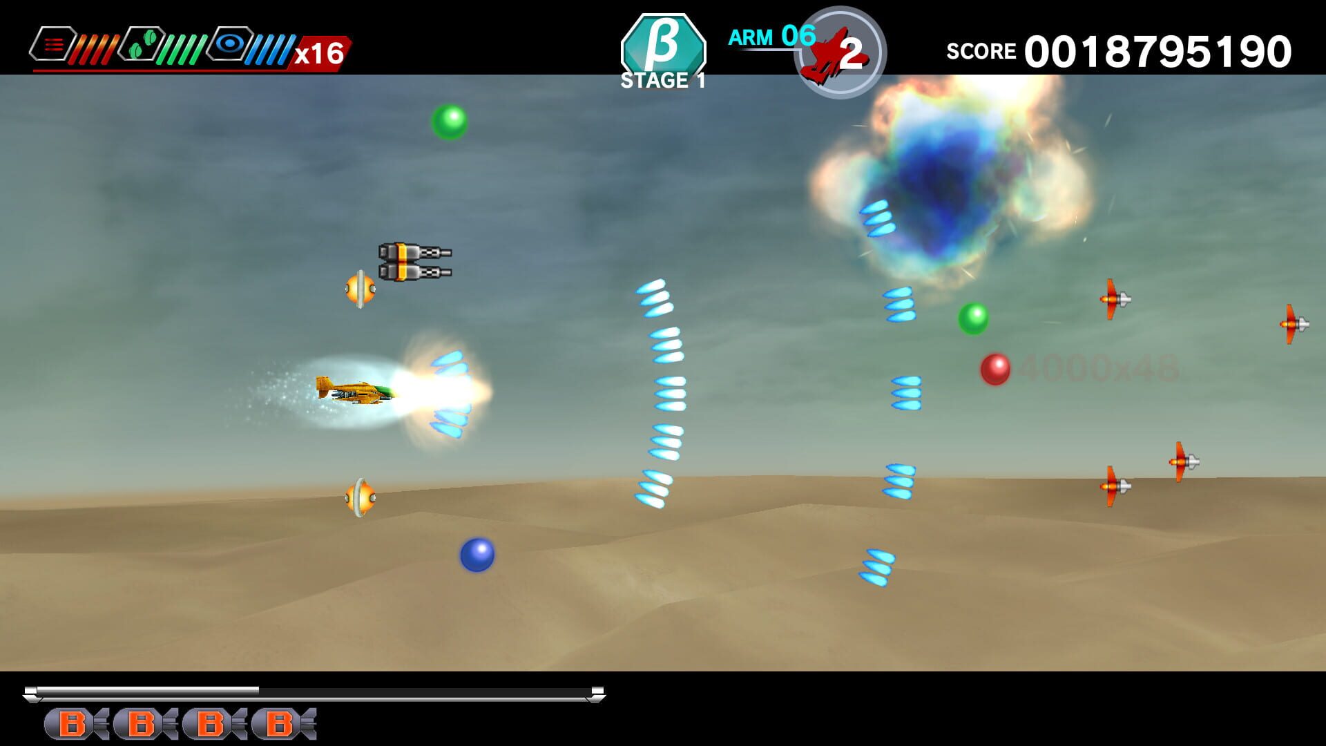 Screenshot for Dariusburst: Chronicle Saviours - Varth: Operation Thunderstorm