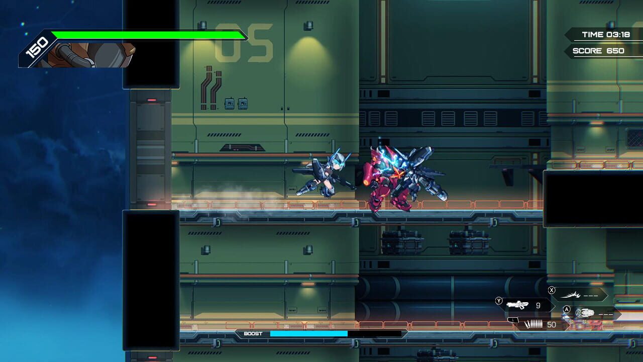 Screenshot for Hardcore Mecha: Thunderbolt Otome