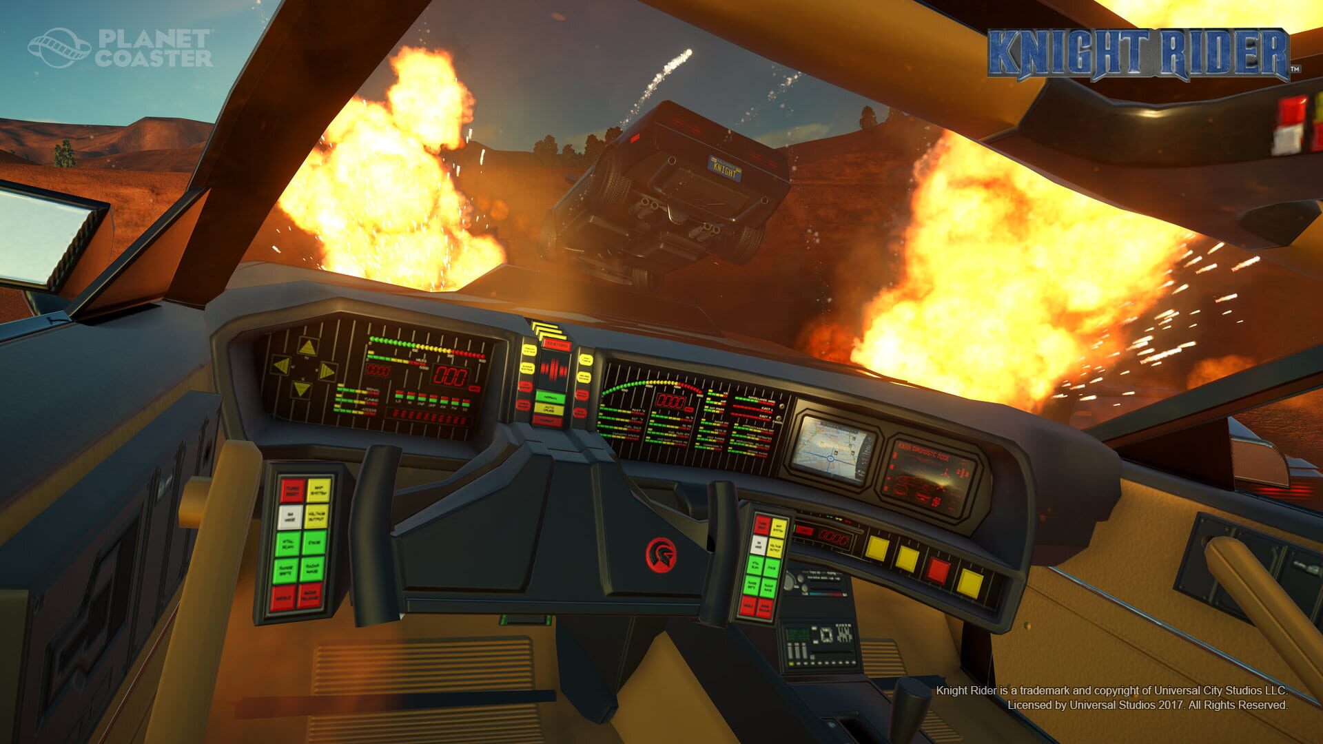 Screenshot for Planet Coaster: Knight Rider K.I.T.T. Construction Kit