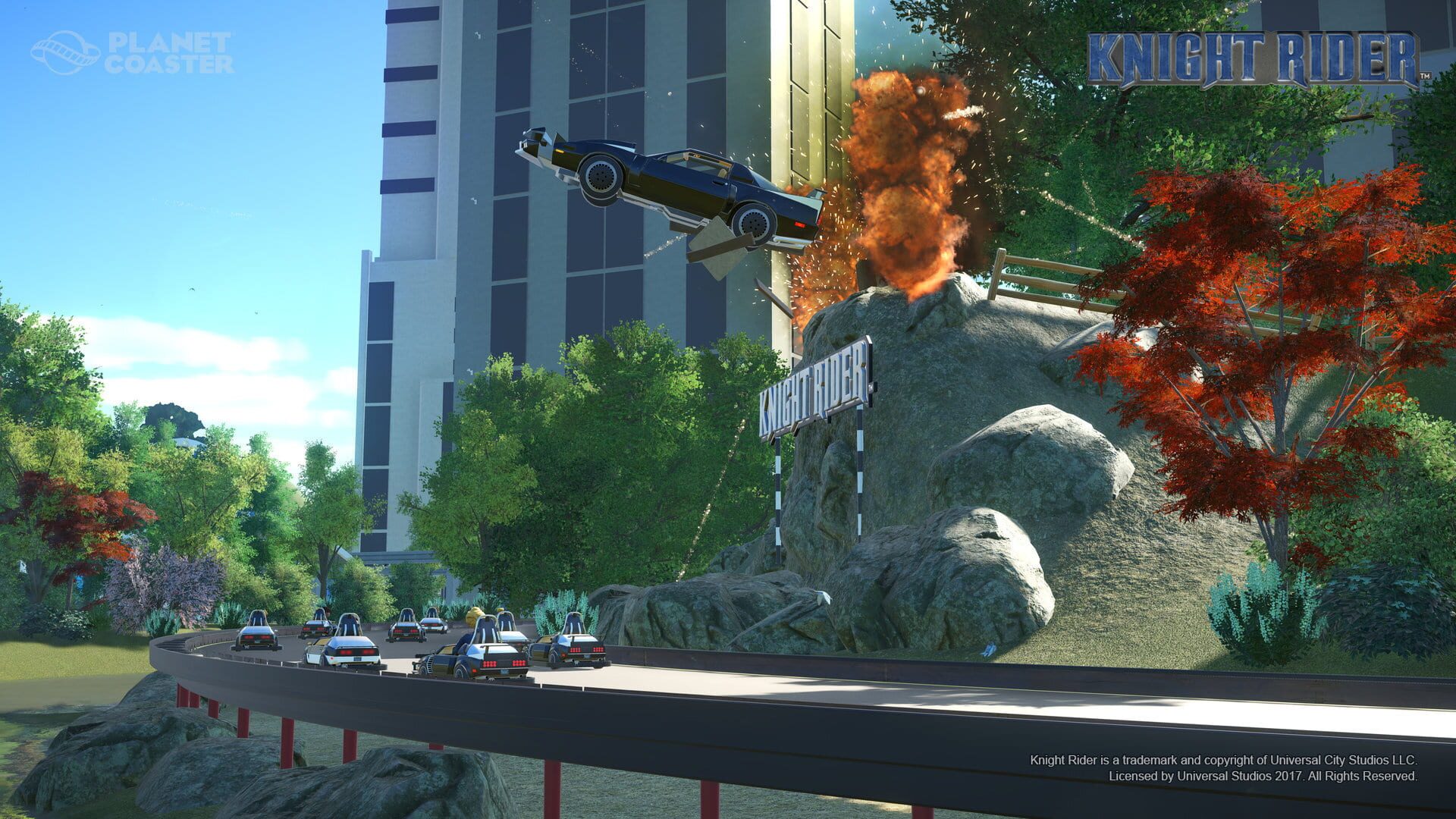 Screenshot for Planet Coaster: Knight Rider K.I.T.T. Construction Kit