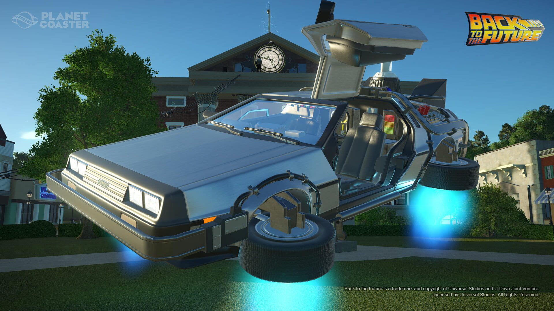 Screenshot for Planet Coaster: Back to the Future Time Machine Construction Kit