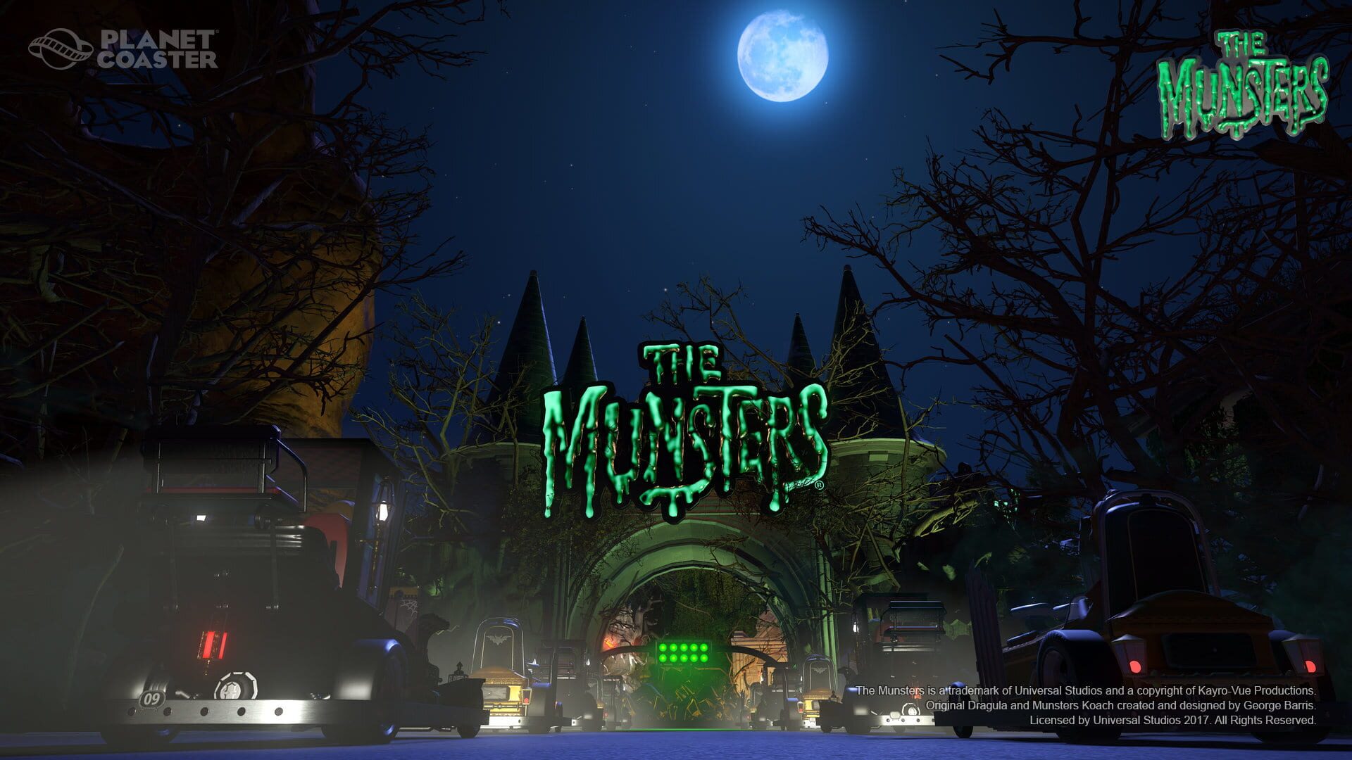 Screenshot for Planet Coaster: The Munsters Munster Koach Construction Kit