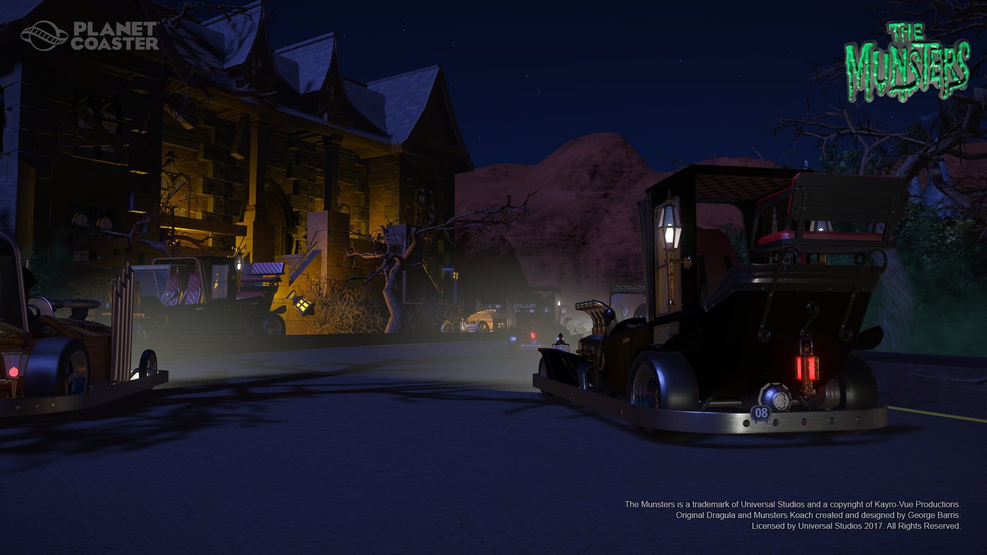 Screenshot for Planet Coaster: The Munsters Munster Koach Construction Kit