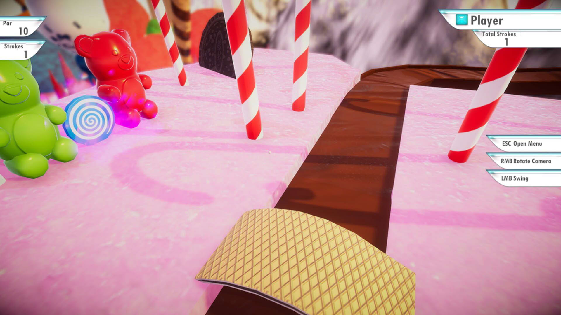 Screenshot for 3D MiniGolf: Candy Shop