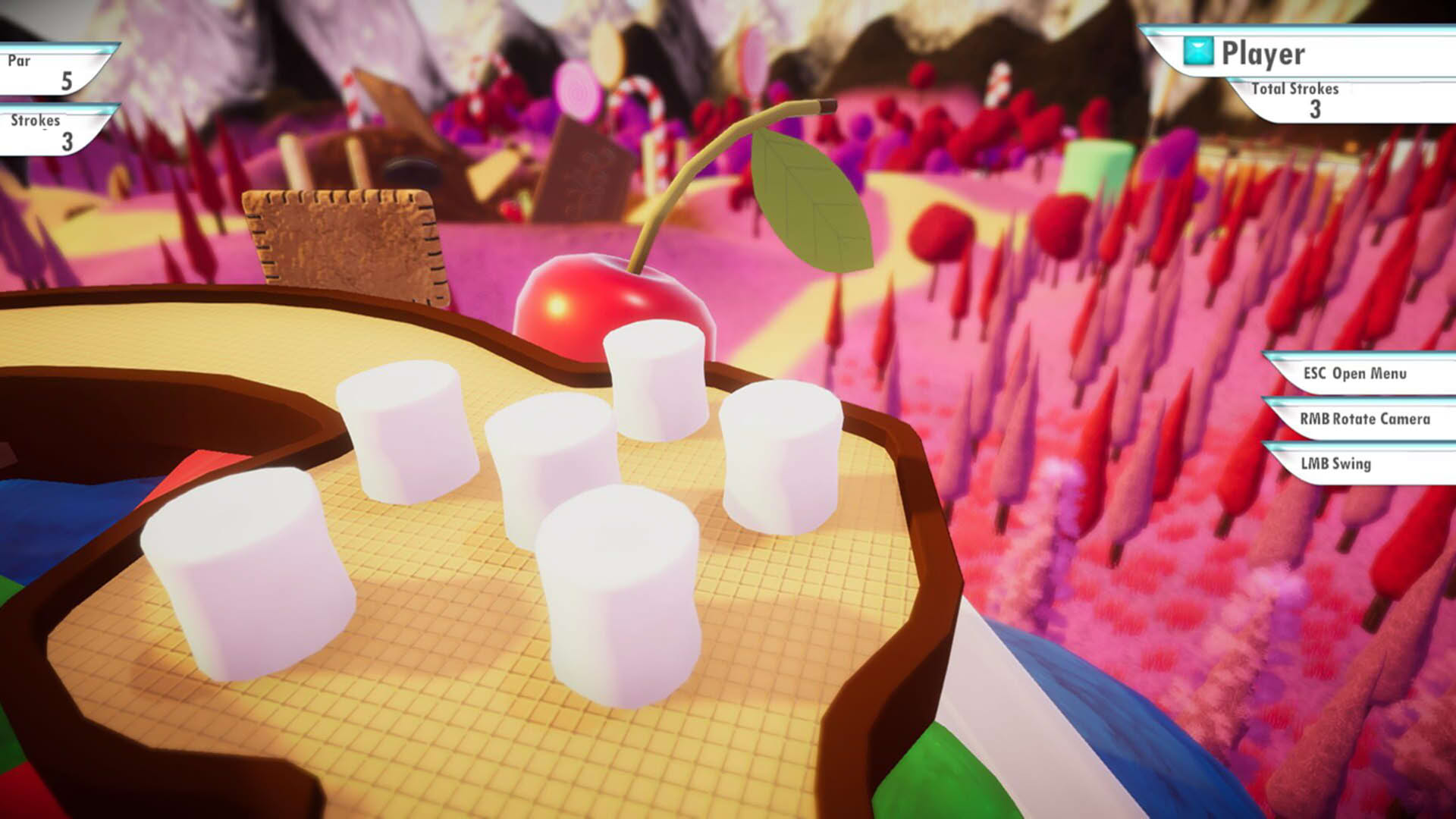 Screenshot for 3D MiniGolf: Candy Shop