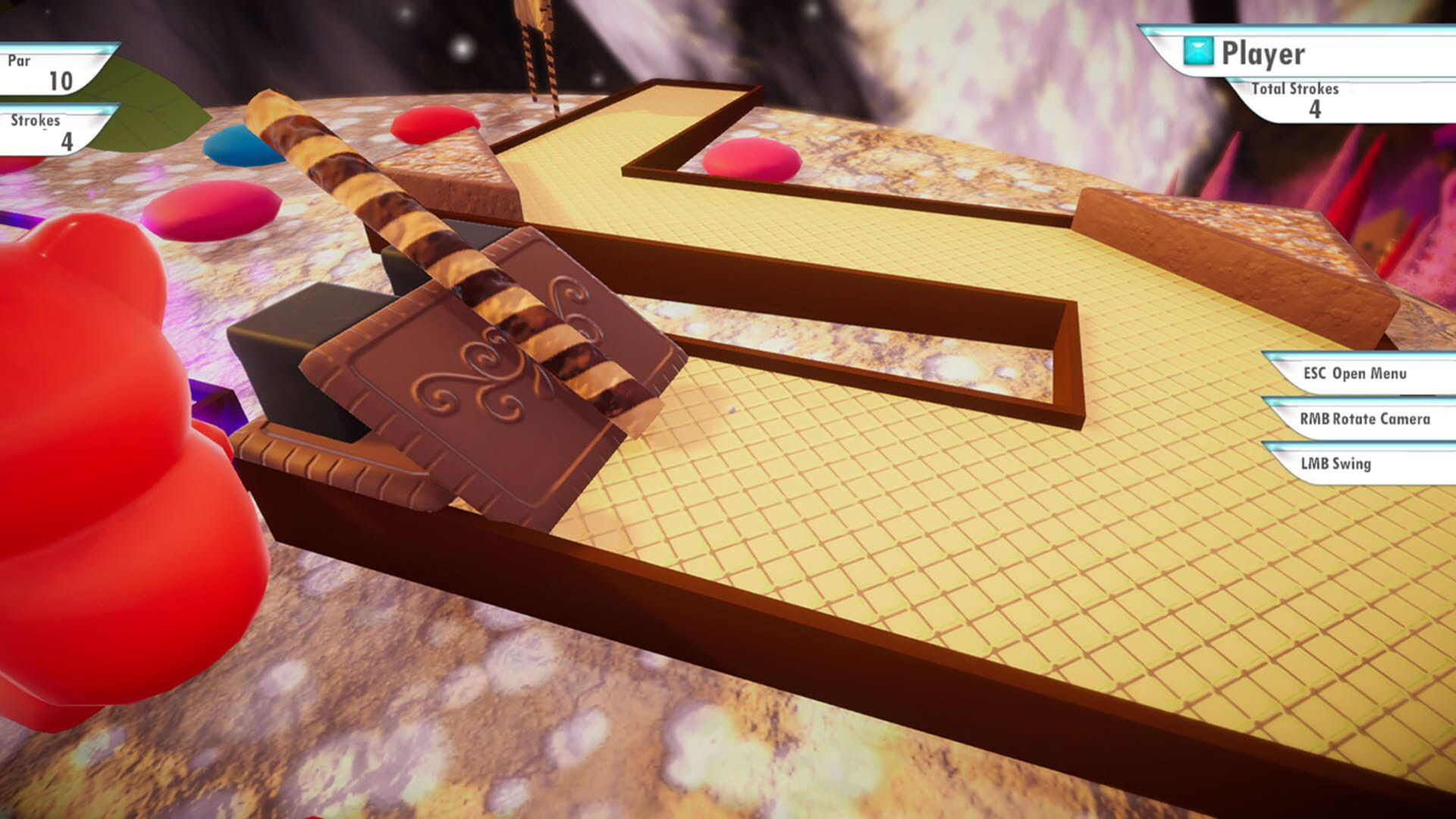 Screenshot for 3D MiniGolf: Candy Shop