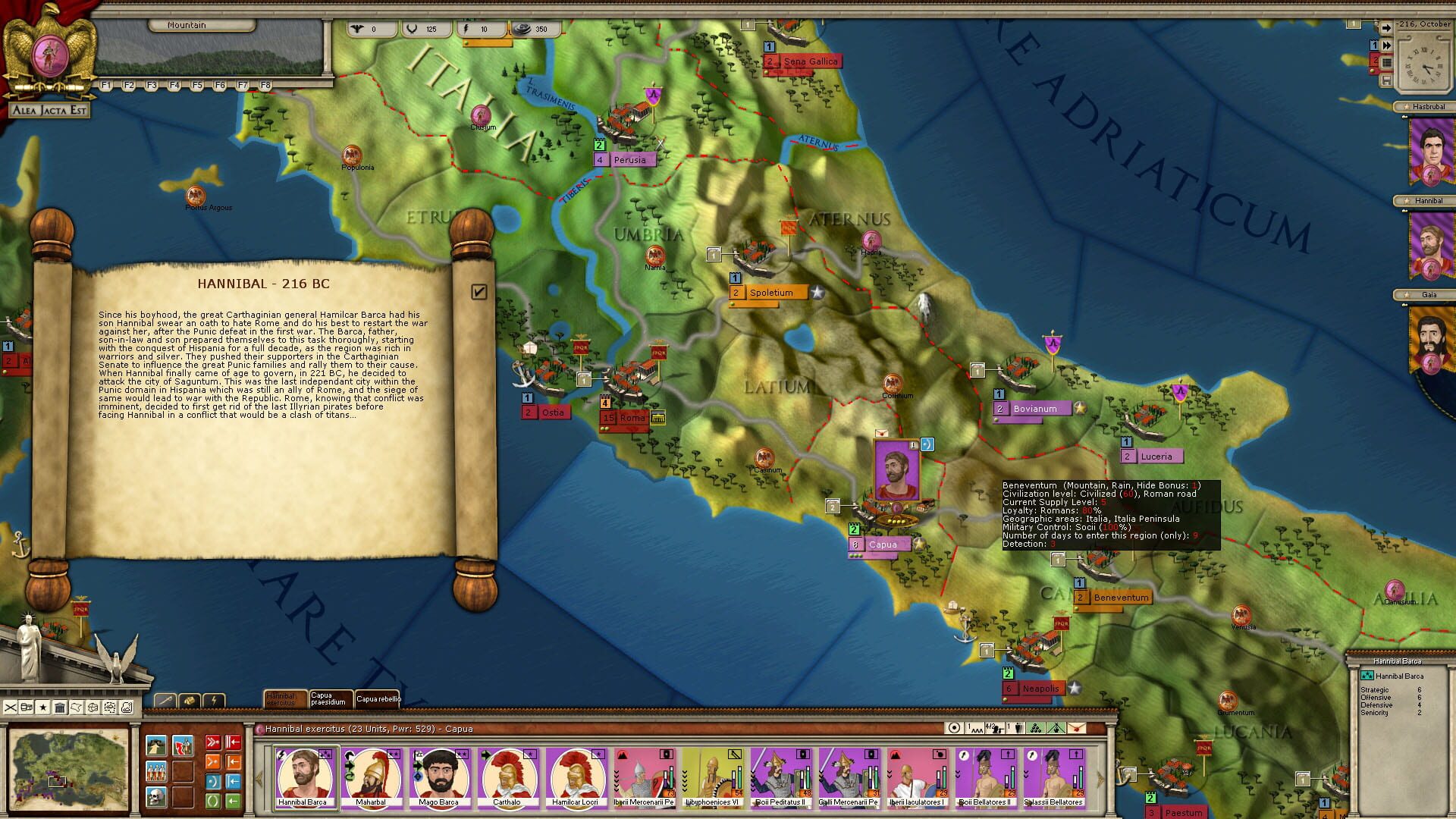 Screenshot for Alea Jacta Est: Hannibal Terror of Rome