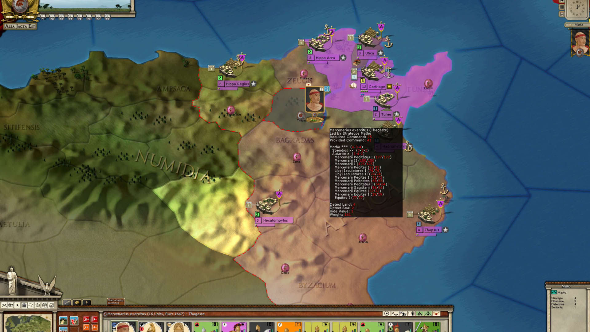 Screenshot for Alea Jacta Est: Birth of Rome