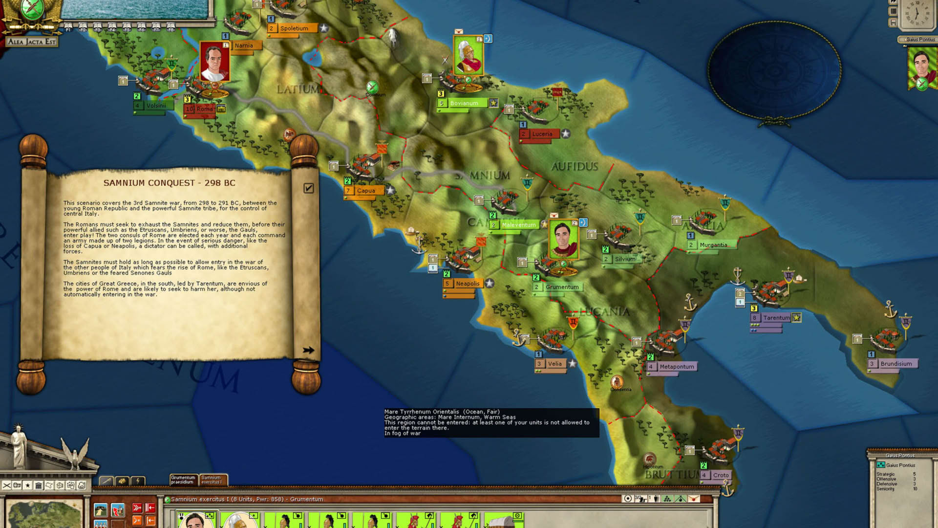 Screenshot for Alea Jacta Est: Birth of Rome