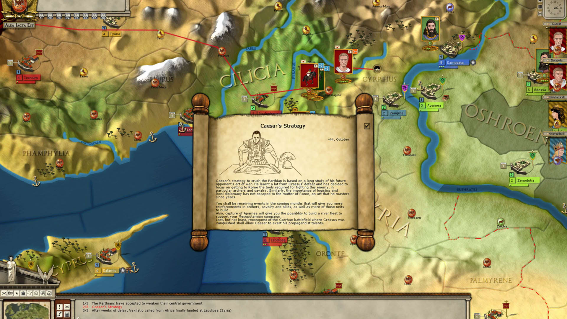 Screenshot for Alea Jacta Est: Parthian Wars