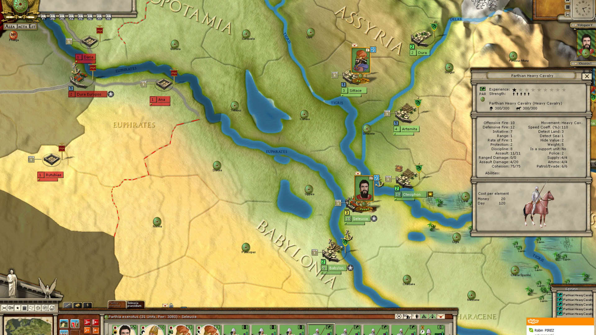 Screenshot for Alea Jacta Est: Parthian Wars