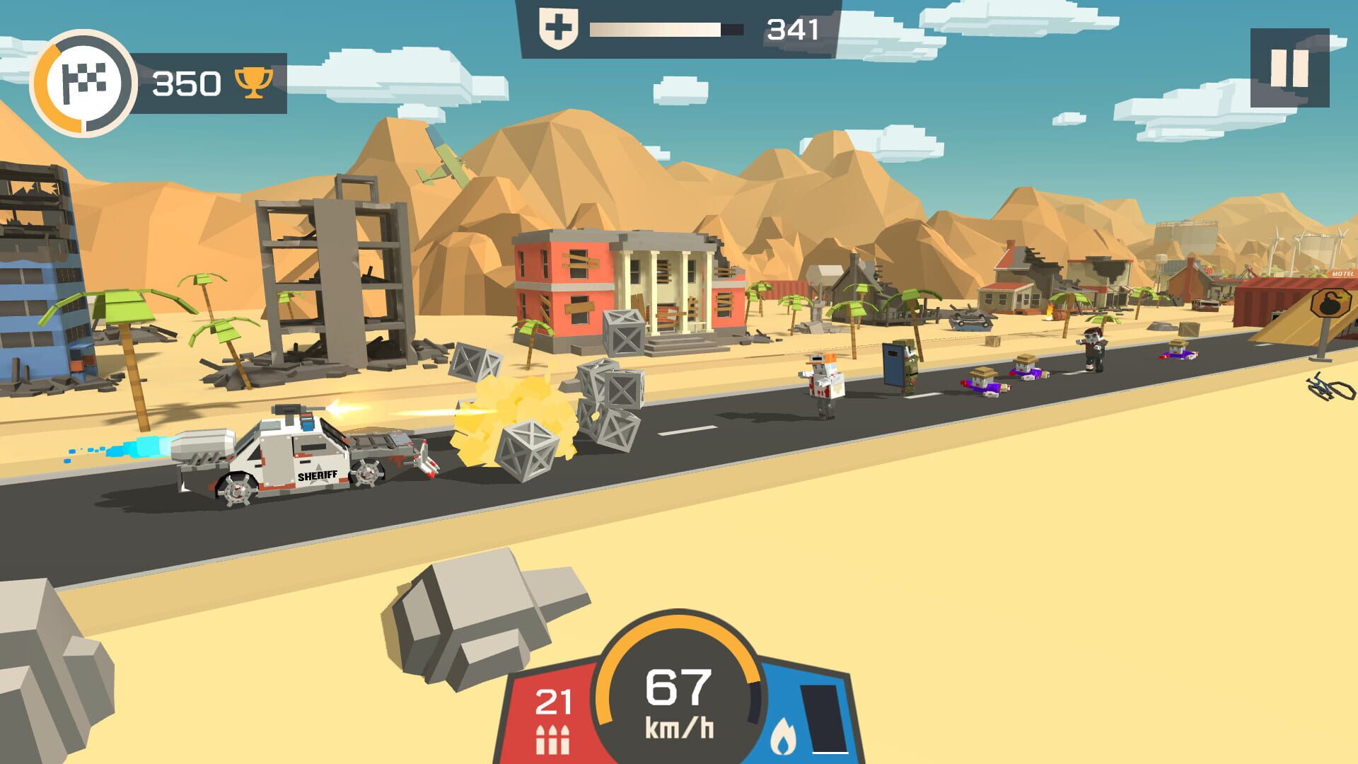 Screenshot for Zombie Derby: Pixel Survival