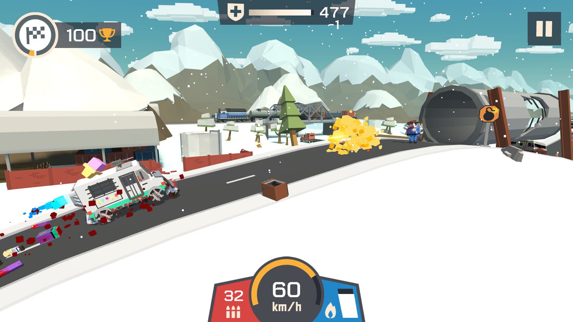 Screenshot for Zombie Derby: Pixel Survival