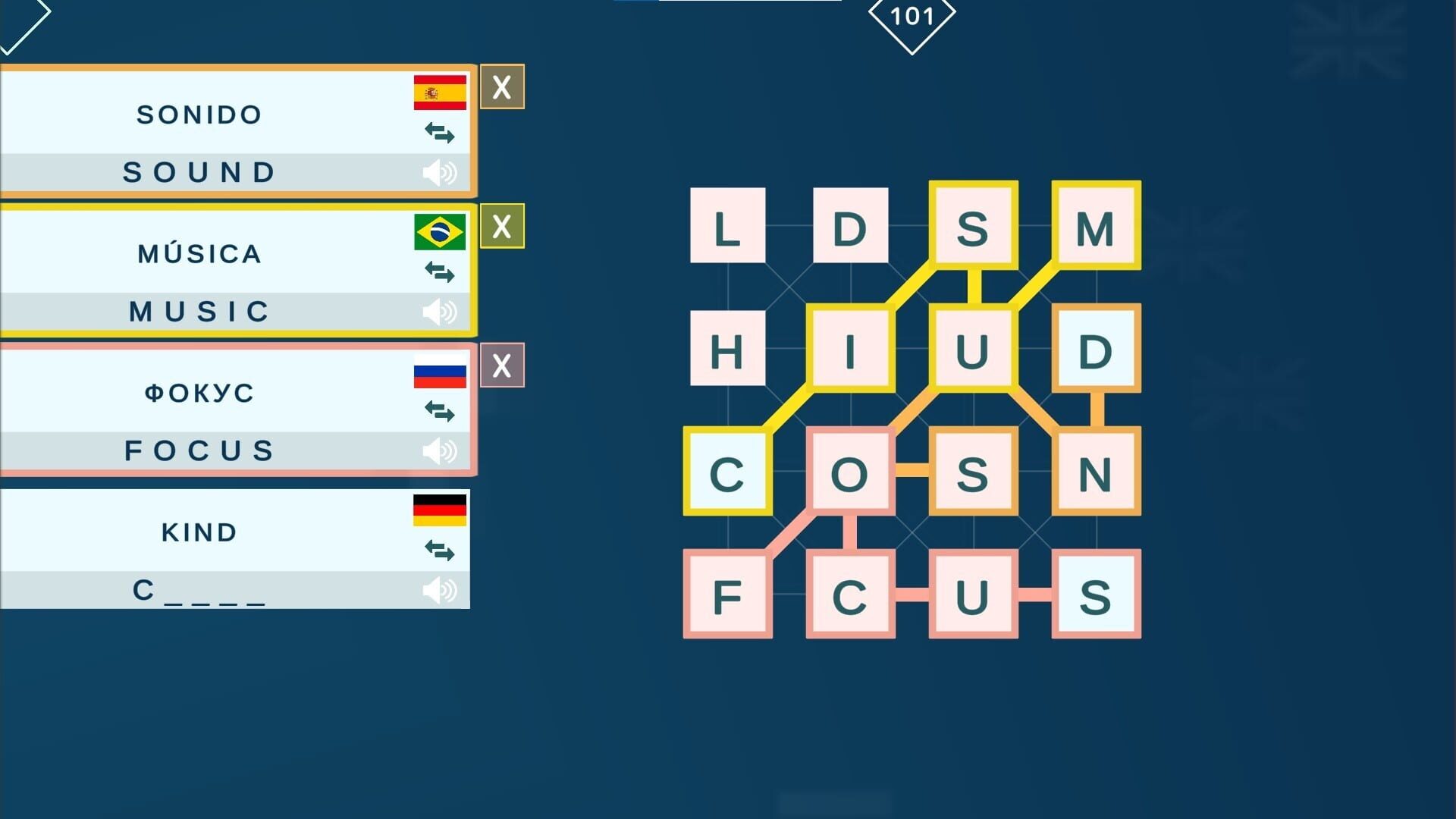 Screenshot for Mini Words: Polyglot