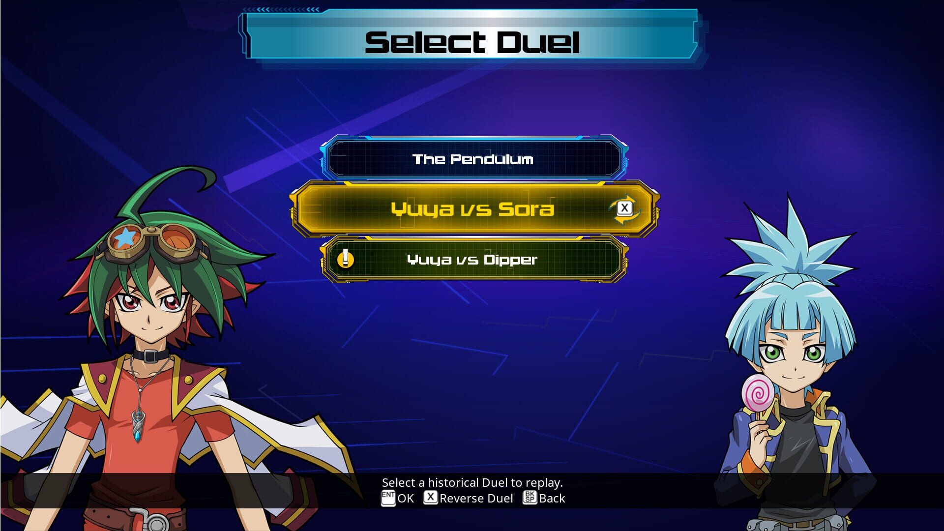 Screenshot for Yu-Gi-Oh! Legacy of the Duelist: Arc-V Sora and Dipper
