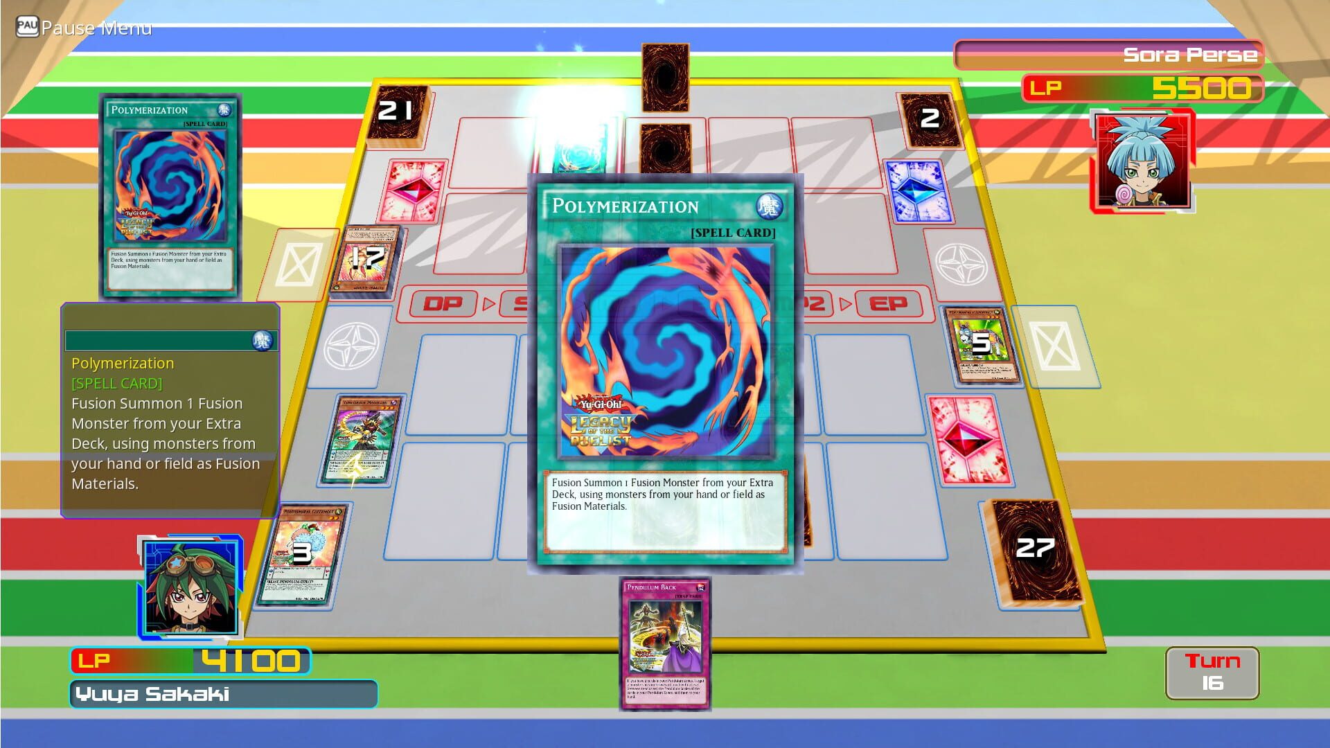 Screenshot for Yu-Gi-Oh! Legacy of the Duelist: Arc-V Sora and Dipper