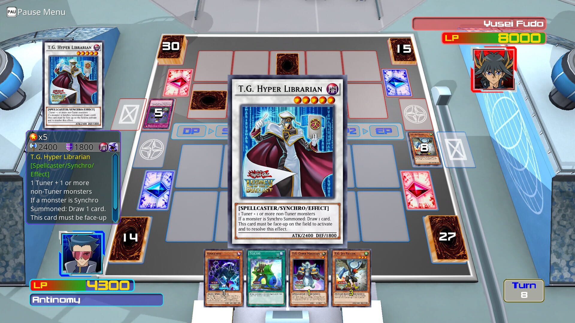 Screenshot for Yu-Gi-Oh! Legacy of the Duelist: 5D's For the Future