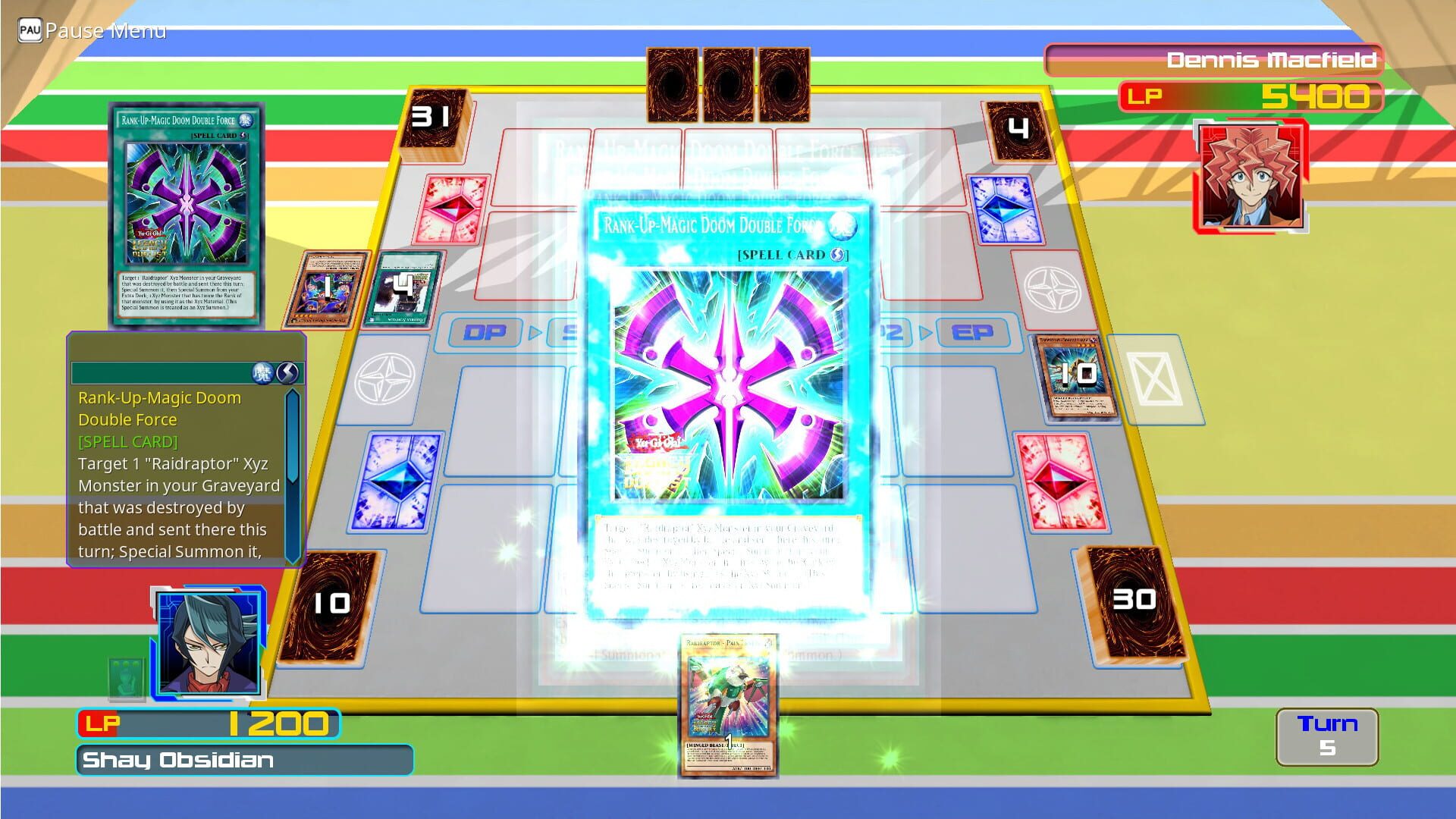 Screenshot for Yu-Gi-Oh! Legacy of the Duelist: Arc-V - Shay vs Dennis