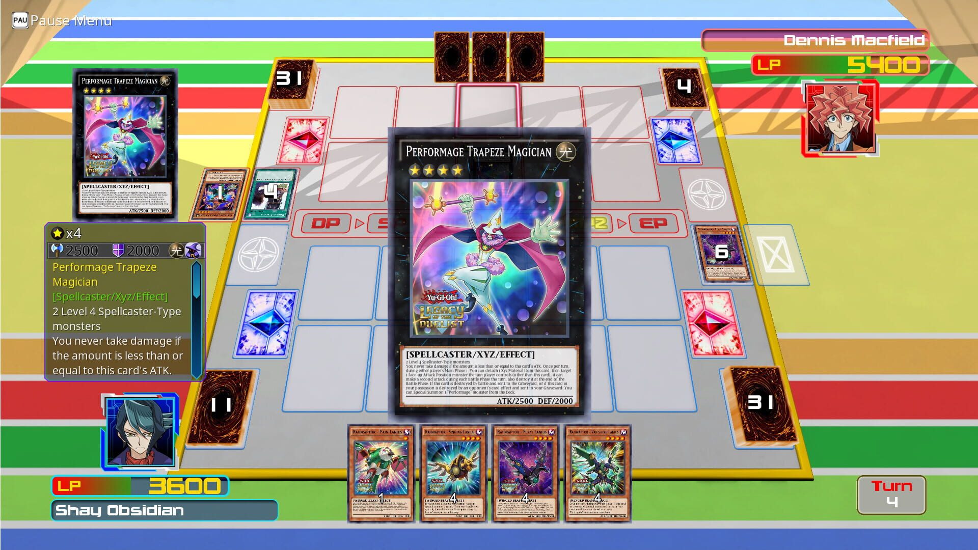 Screenshot for Yu-Gi-Oh! Legacy of the Duelist: Arc-V - Shay vs Dennis