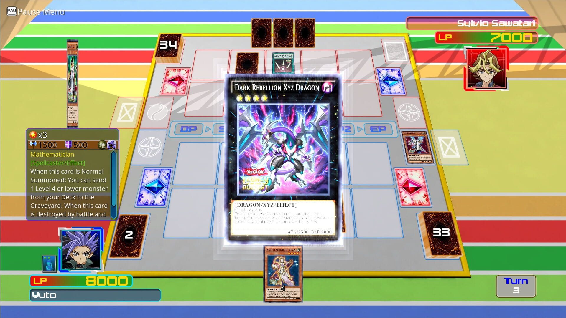 Screenshot for Yu-Gi-Oh! Legacy of the Duelist: Arc-V Yuto v. Sylvio