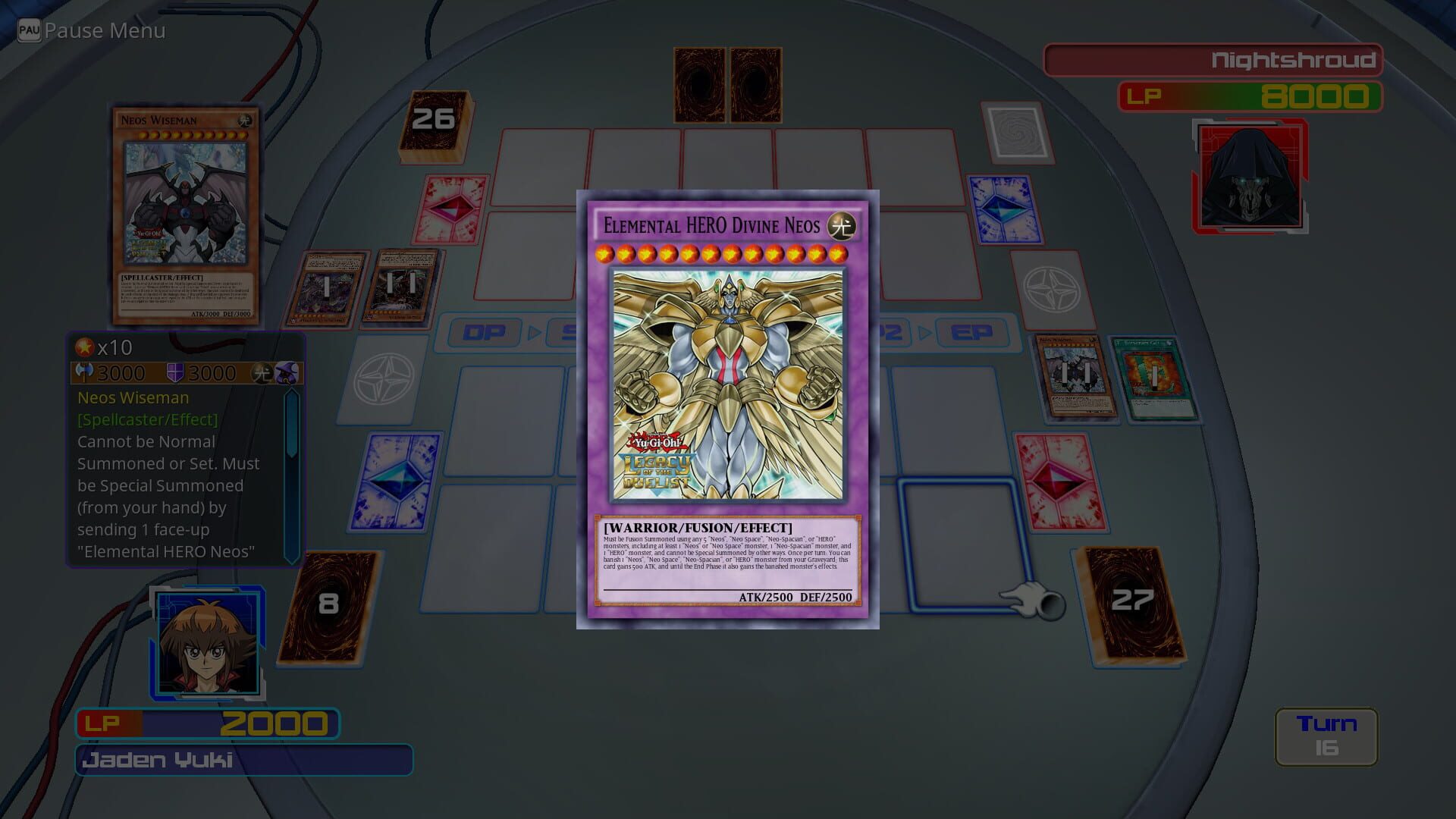 Screenshot for Yu-Gi-Oh! Legacy of the Duelist: GX Lost Duels