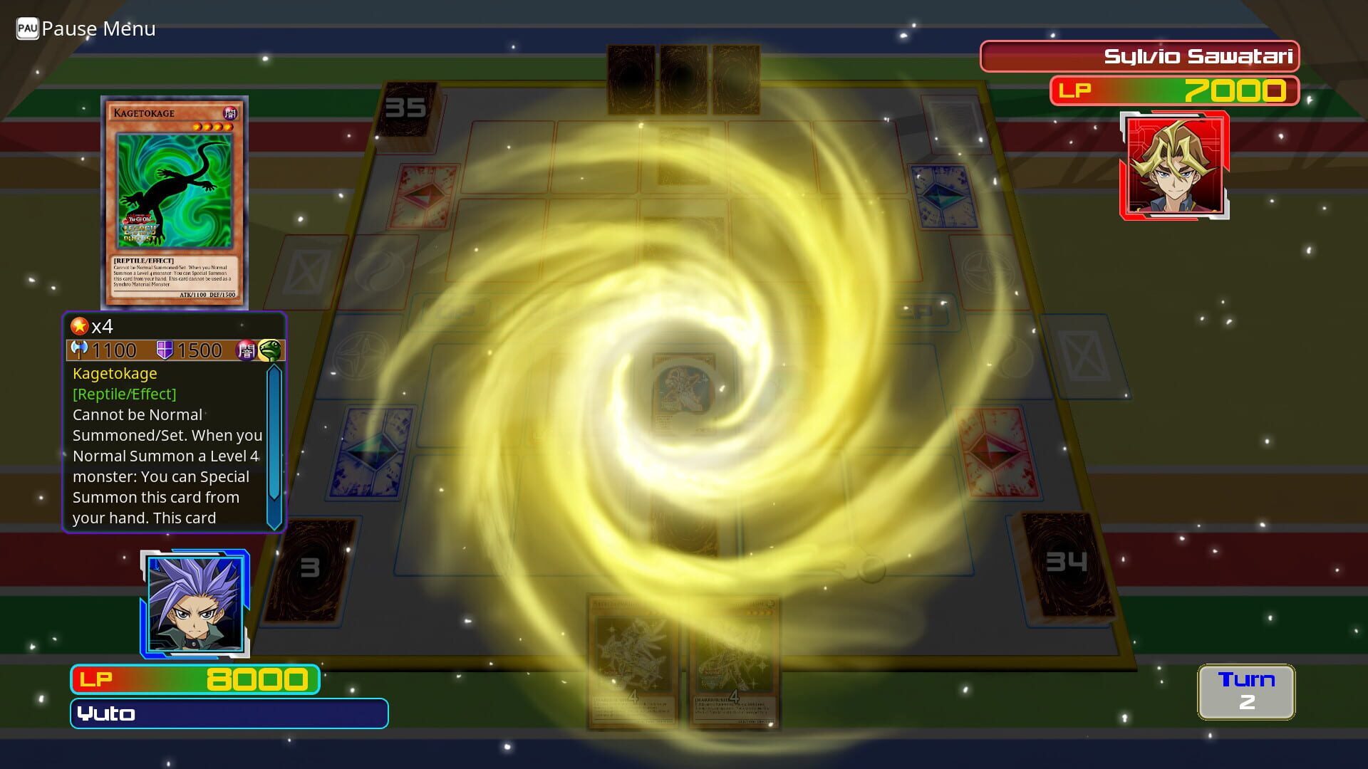 Screenshot for Yu-Gi-Oh! Legacy of the Duelist: Arc-V Yuto v. Sylvio