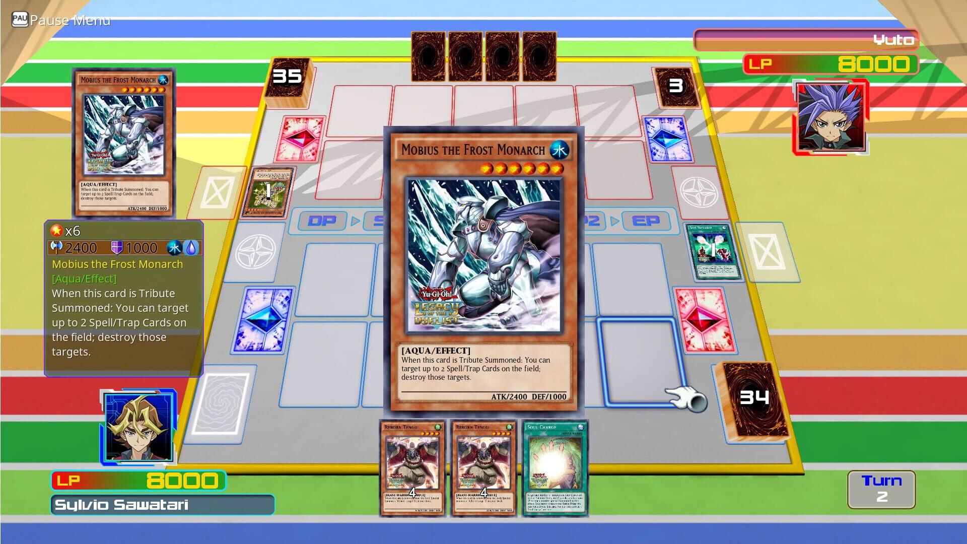 Screenshot for Yu-Gi-Oh! Legacy of the Duelist: Arc-V Yuto v. Sylvio