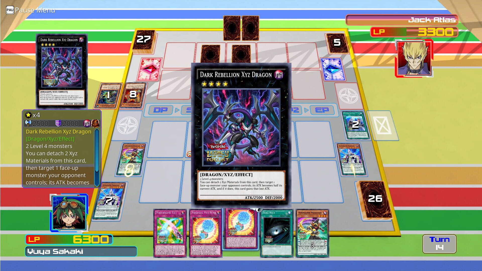 Screenshot for Yu-Gi-Oh! Legacy of the Duelist: Arc-V - Jack Atlas vs Yuya